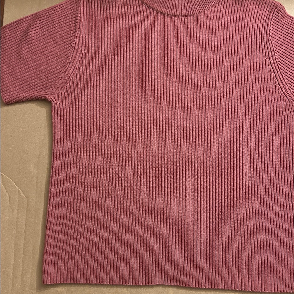 Studio Works Ribbed Mock Neck Top - Picture 2 of 7